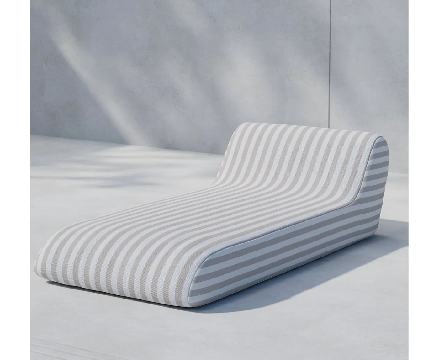 Venture Home Redang Solsäng White/ Beige Striped 85x168