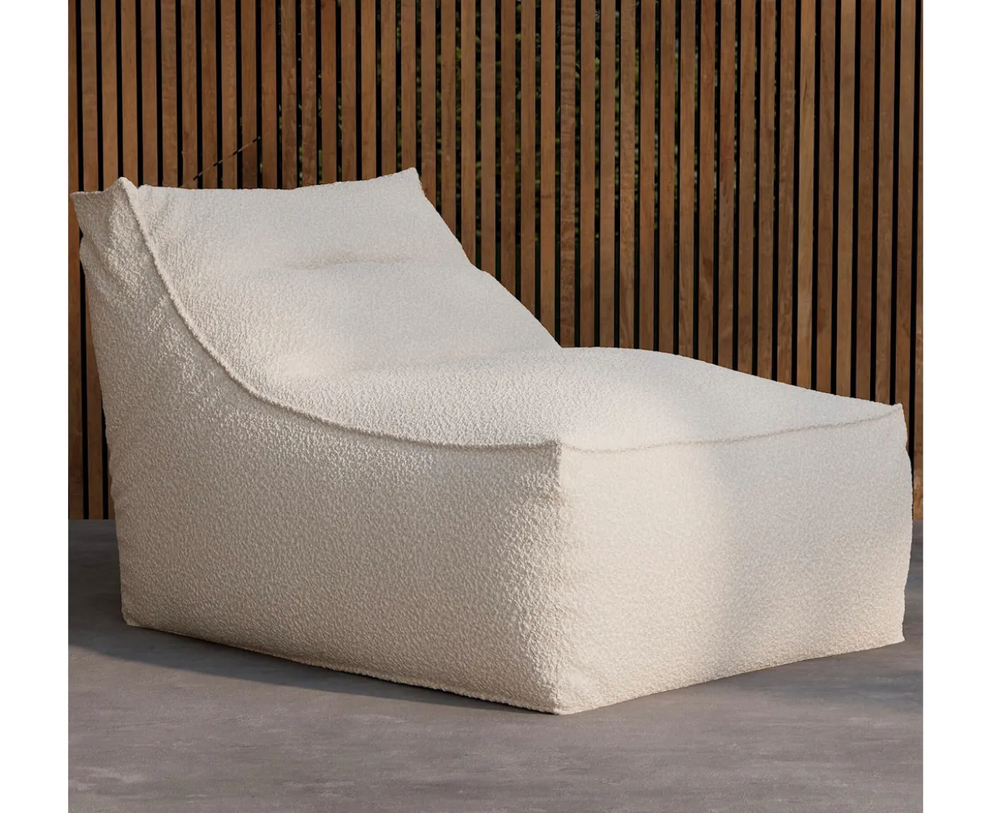 Venture Home Redang Solstol White Bouclé