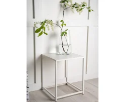 Venture Home Staal Sidobord Vit 46cm