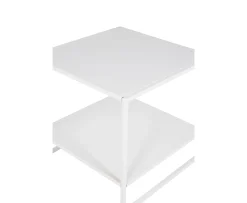 Venture Home Staal Sidobord Vit 51cm
