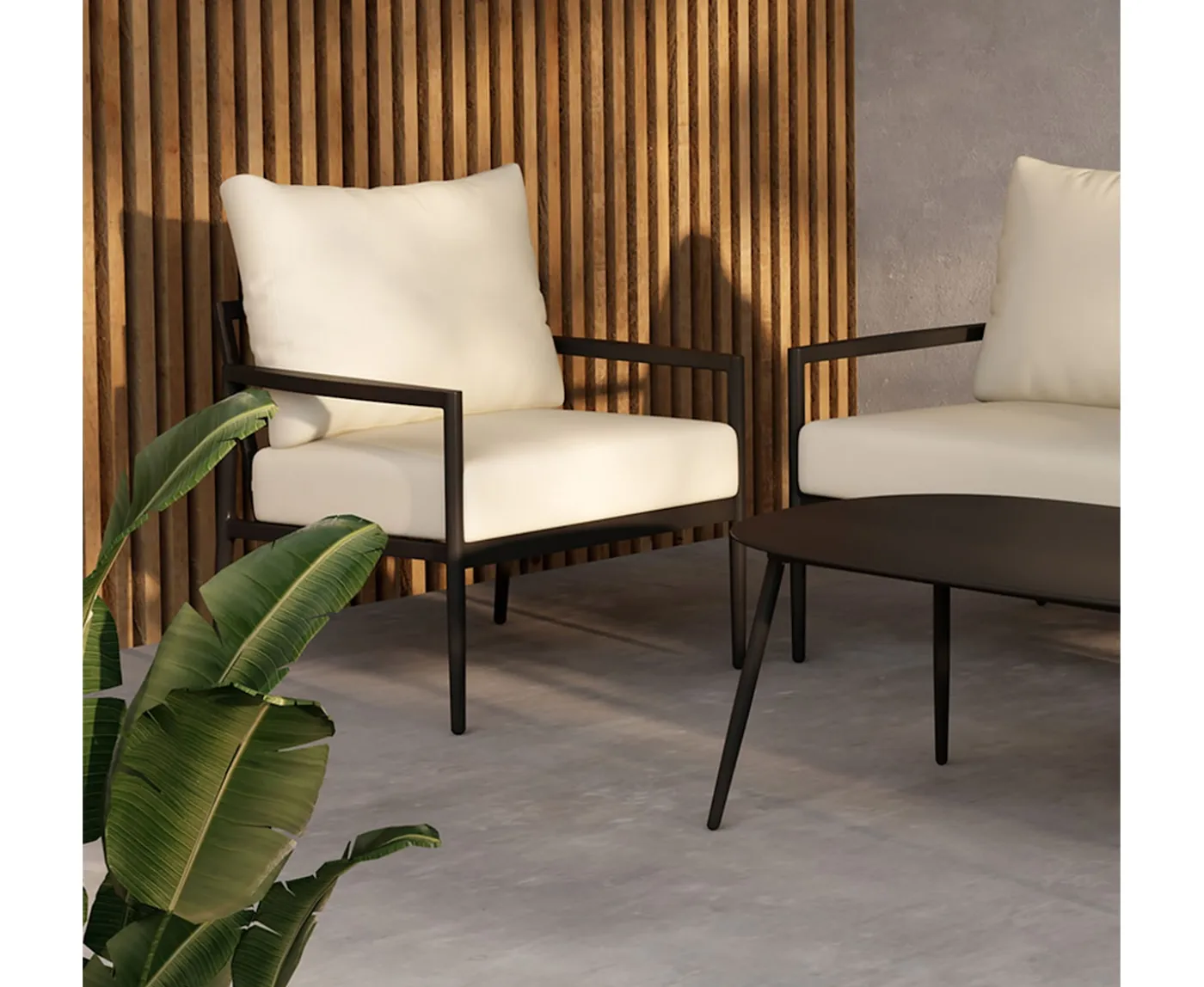 Venture Home Taromina Loungeset Black/Beige