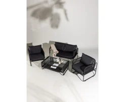 Venture Home Utah Lounge Set Svart