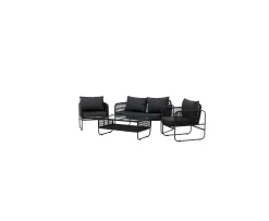Venture Home Utah Lounge Set Svart