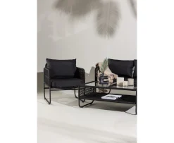 Venture Home Utah Lounge Set Svart