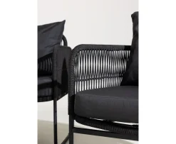 Venture Home Utah Lounge Set Svart