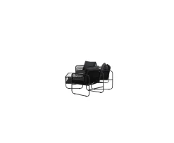 Venture Home Utah Lounge Set Svart