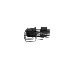 Venture Home Utah Lounge Set Svart