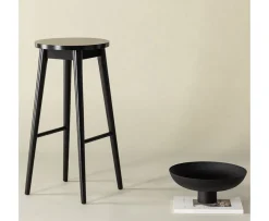 Vind Mollösand Barstol Svart 75cm