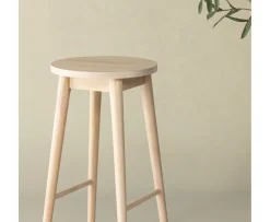 Vind Mollösand Barstol Vitpigmenterad 75cm