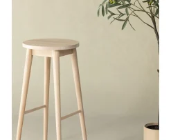 Vind Mollösand Barstol Vitpigmenterad 75cm