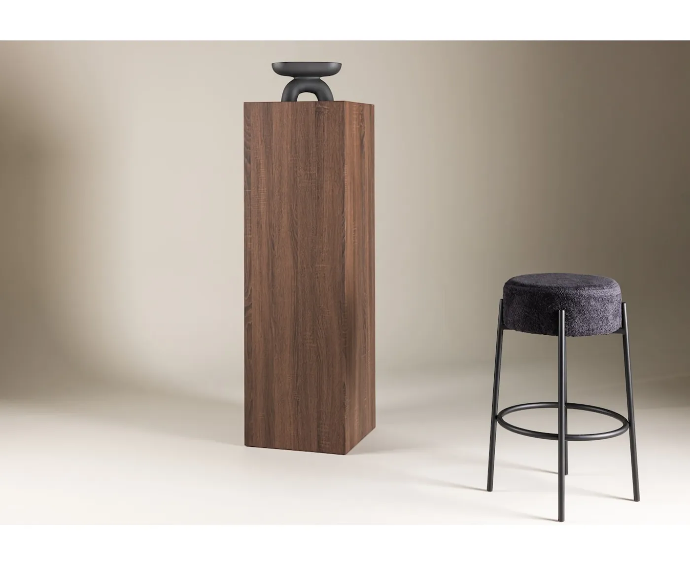 Vind Ramsvik Piedestal Brown 130cm