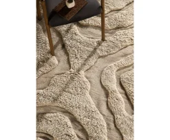 Vind Trondheim x Josefin Lustig Ullmatta Beige/White 200x300
