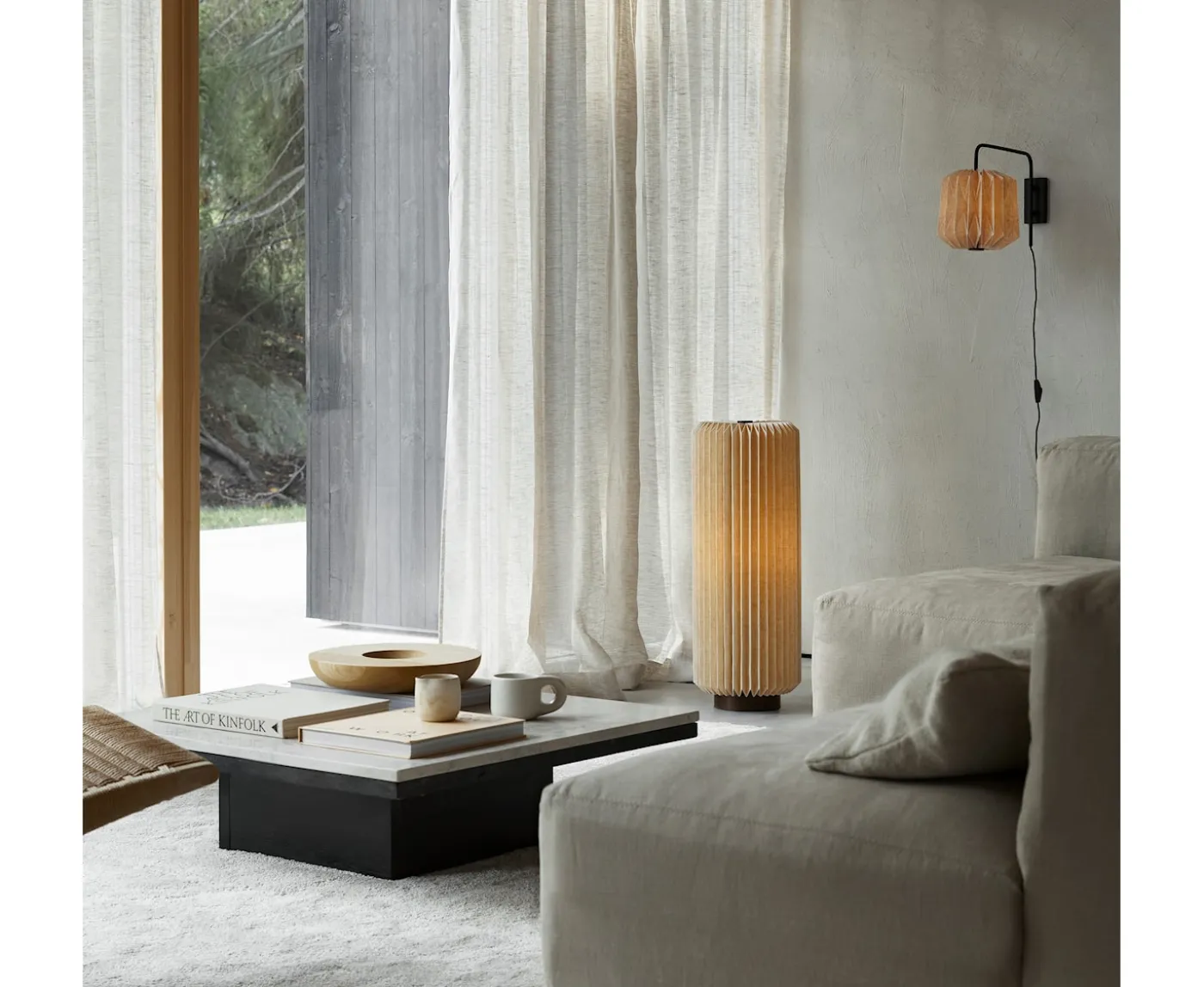 Watt & Veke Alba Golvlampa Natural 72cm