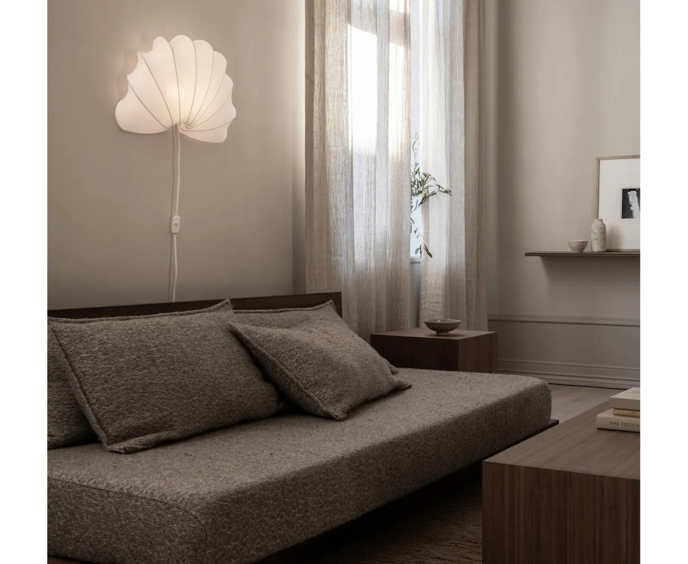 Watt & Veke Anna Vägglampa Cotton White Large