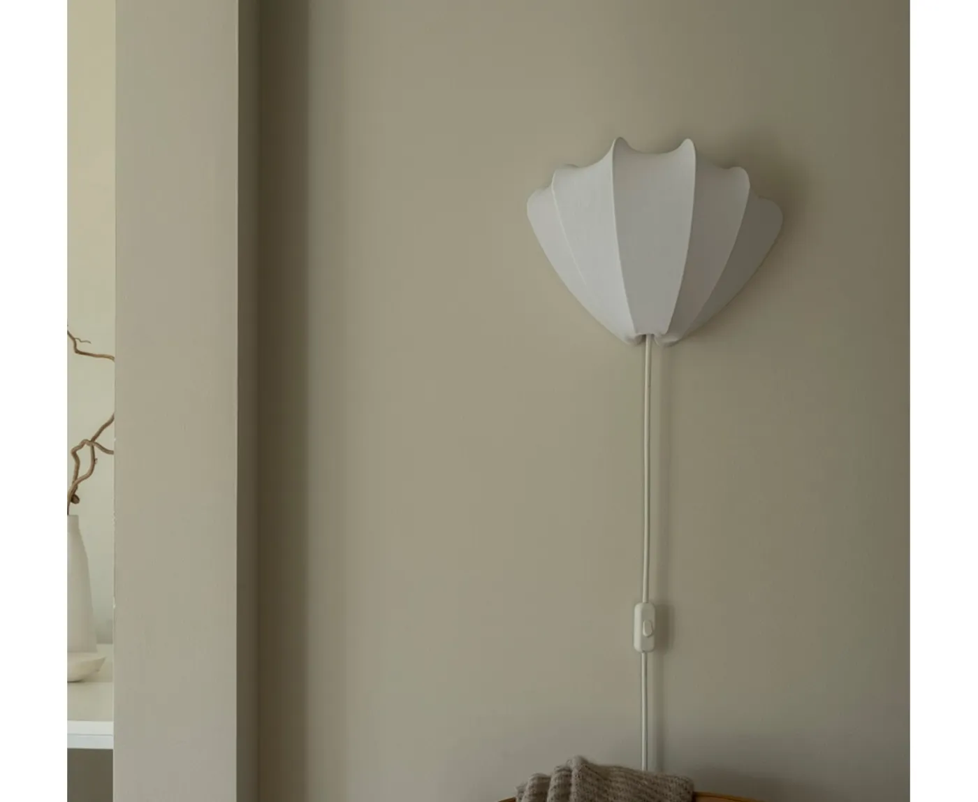 Watt & Veke Anna Vägglampa Cotton White Small