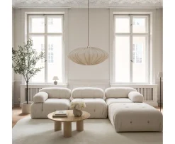 Watt & Veke Ellipse Taklampa Linne Natural 80