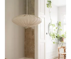 Watt & Veke Ellipse Taklampa Linne Natural 65cm