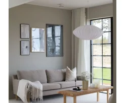 Watt & Veke Ellipse Taklampa Linne White 80