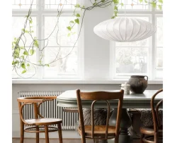 Watt & Veke Ellipse Taklampa Linne White 65cm