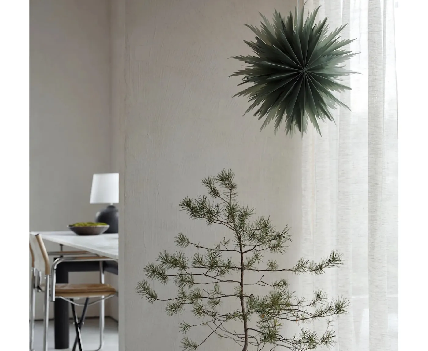 Watt & Veke Liz Julstjärna Green 50cm