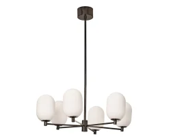 Watt & Veke Noor Taklampa Opal/Black 65cm