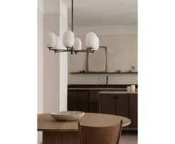 Watt & Veke Noor Taklampa Opal/Black 65cm