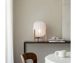 Watt & Veke Prisma Bordslampa Oak/White 41cm