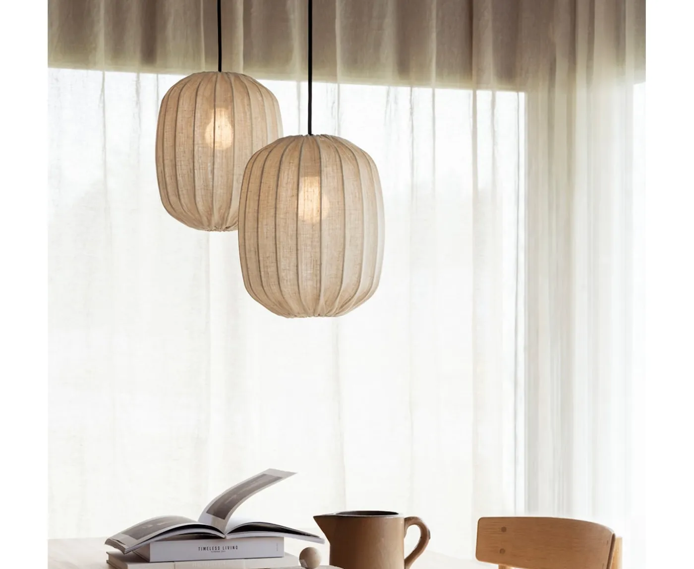 Watt & Veke Prisma Lampskärm Linen Natural Ø25