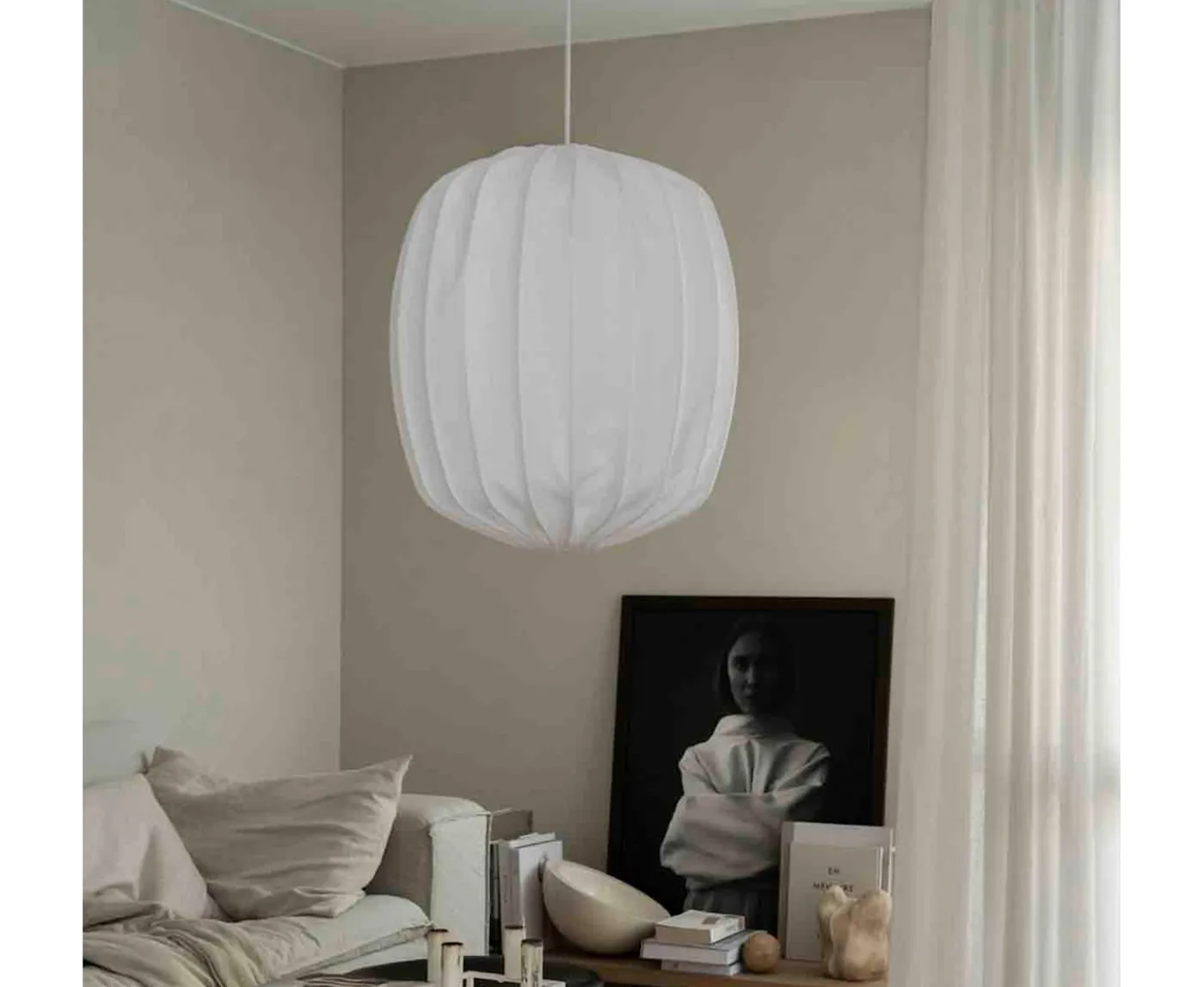 Watt & Veke Prisma Taklampa Linen White Ø45