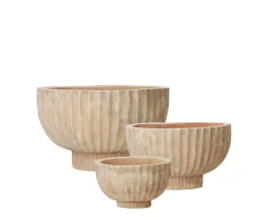 Wikholm Form Fedora Kruka Antik Terrakotta 3-pack