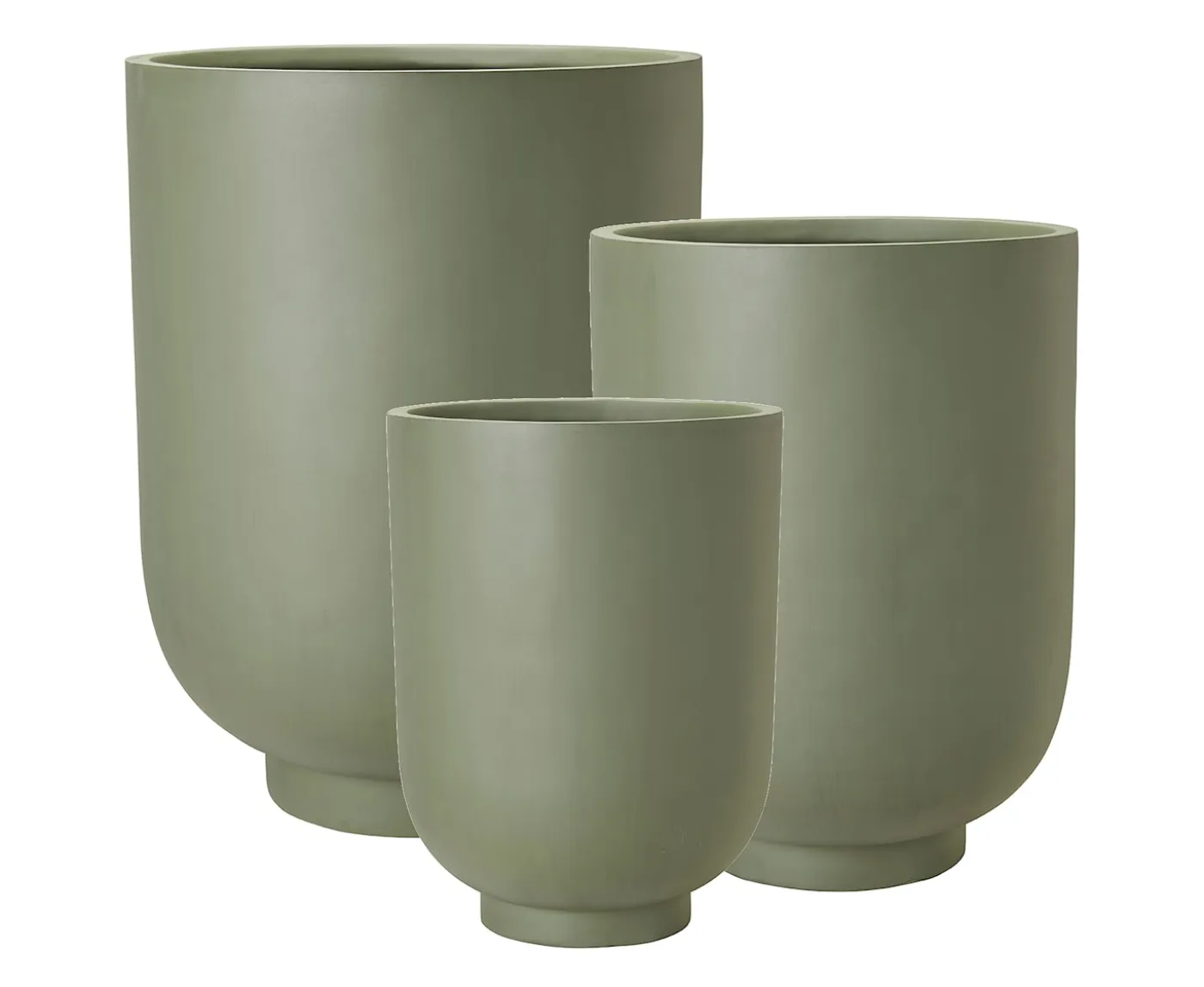 Wikholm Form Malin Kruka Grön Hög 3-pack