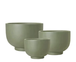 Wikholm Form Malin Kruka Grön Låg 3-pack