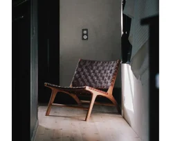 Wikholm Form Porto Loungestol Cognac Large