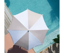 Wikholm Form Valletta Parasoll Vit/Beige Ø210