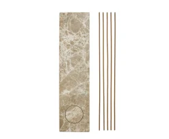 Woud Monolith Rökelsehållare Light brown marble