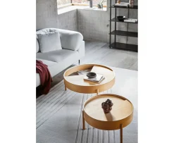 Woud Arc Sidobord Oak Ø42