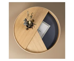 Woud Arc Sidobord Oak Ø42