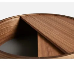 Woud Arc Sidobord Walnut Ø42