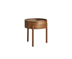 Woud Arc Sidobord Walnut Ø42