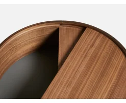 Woud Arc Sidobord Walnut Ø42