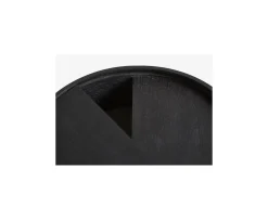 Woud Arc Soffbord Black Ash Ø66