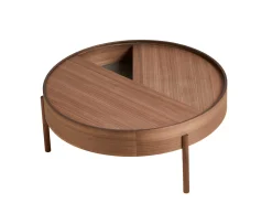 Woud Arc Soffbord Walnut Ø89