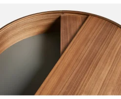 Woud Arc Soffbord Walnut Ø66
