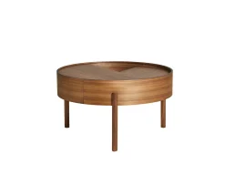 Woud Arc Soffbord Walnut Ø66