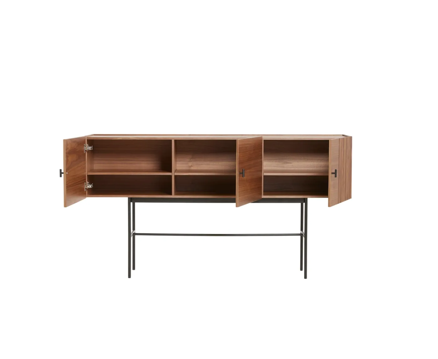 Woud Array Sideboard Walnut/Black 180cm