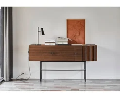 Woud Array Sideboard Walnut/Black 180cm