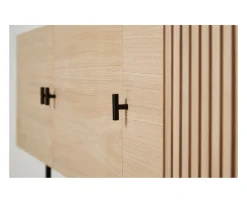 Woud Array Sideboard White Oak/Black 180cm