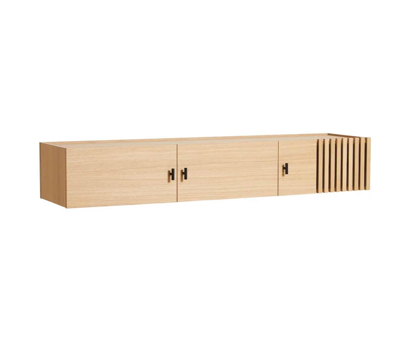 Woud Array Väggmonterat Sideboard White Oak/Black 150cm