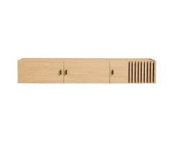 Woud Array Väggmonterat Sideboard White Oak/Black 150cm
