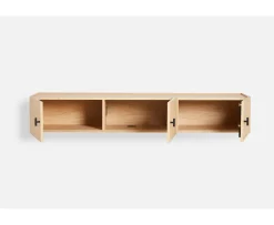 Woud Array Väggmonterat Sideboard White Oak/Black 150cm